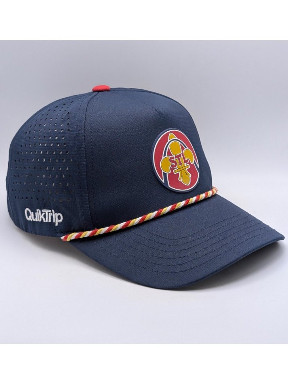 St Louis Cardinals MLB Rope Hat SGA City Connect Blue Baseball Arch Fleur De Lis
